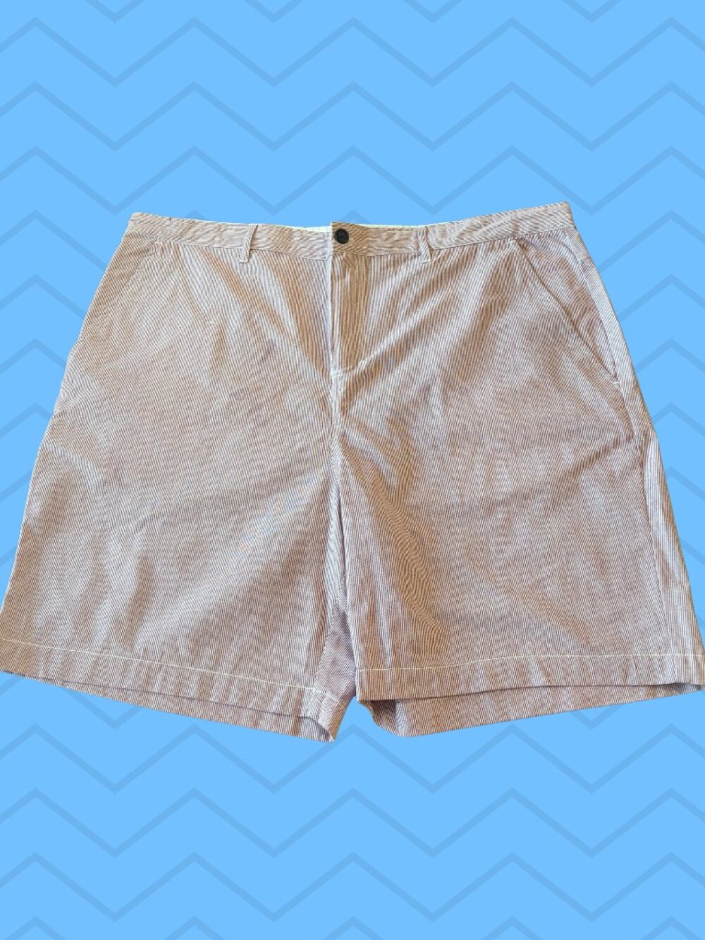 Winston Men’s Size 42 Red White Stripe Cotton Chino Shorts NWT